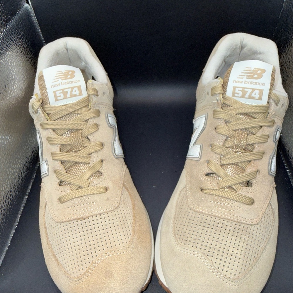 Size 10.5 - New Balance 574 Suede Beige, ML574ESF, Clean, No Box, Great Cond